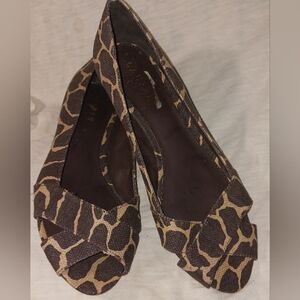 NEW Ralph Lauren 10 B Animal Print Shoes